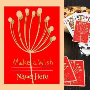 Jeu De Cartes Personnaliser le nom, Magical 8-thistle Branch, Re