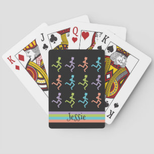 Jeu De Cartes Personnaliser les coureurs exécutant Ajouter des c