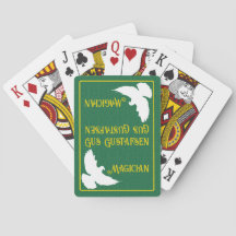 Personnaliser Magicien White Dove Jouer des cartes