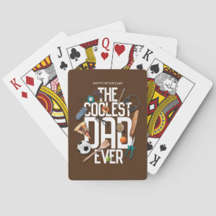 Jeu De Cartes Personnaliser Moderne Le Père le plus cool jamais
