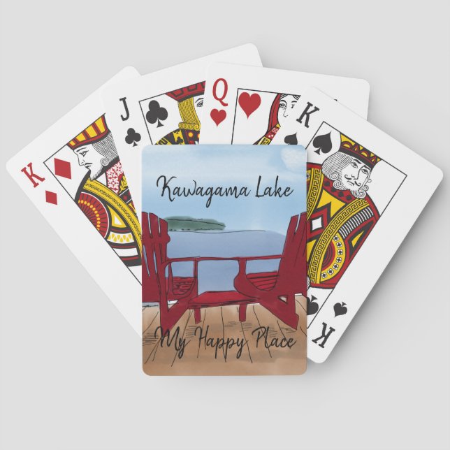 Jeu De Cartes Personnaliser Mon Endroit Heureux (dos)