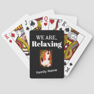 Jeu De Cartes Personnaliser "RELAXING", Nom de famille et photo
