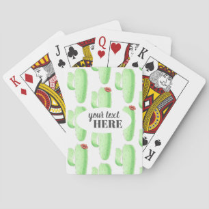 Jeu De Cartes  Personnalisez-Le ! Cactus Carte à thème