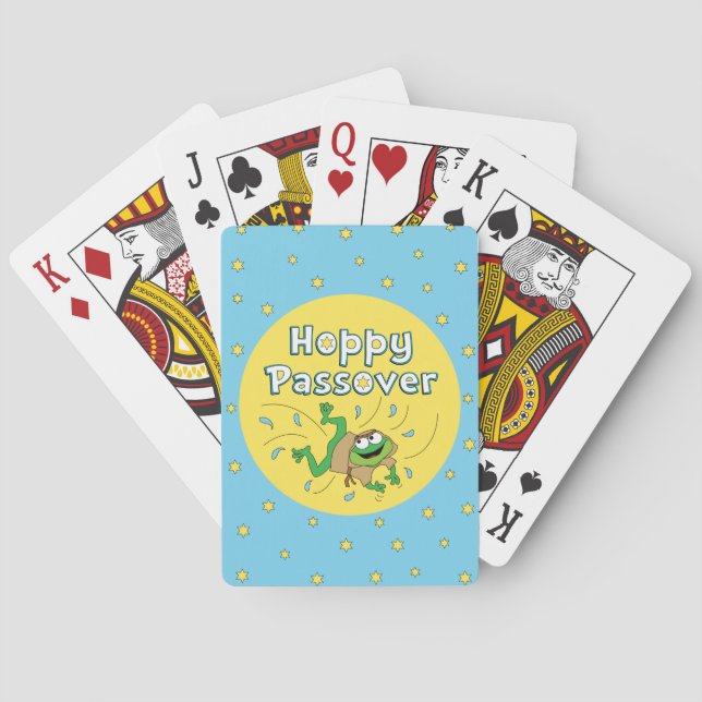 Jeu De Cartes Pessah Jouant Aux Cartes "Pessah Hoppy" (dos)