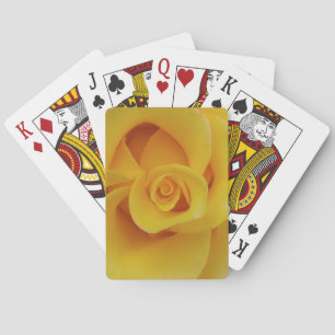 Jeu De Cartes Pétales de rose jaune romantiques