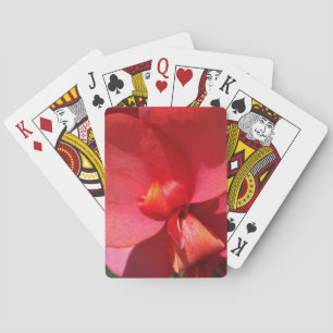 Jeu De Cartes pétales rouge vif