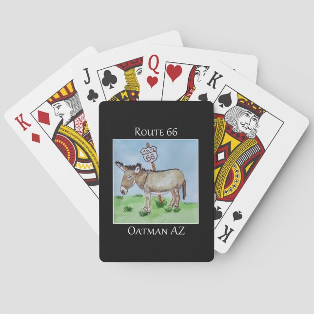 Jeu De Cartes Petit âne, Route 66, à Oatman AZ (dos)