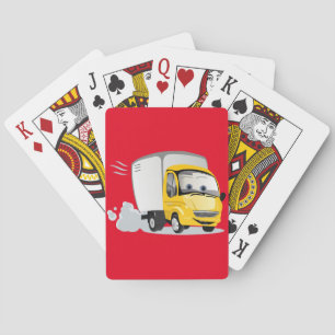 Jeu De Cartes Petit Camion Cartoon Jaune pour enfants !