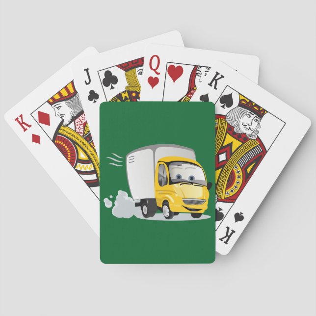 Jeu De Cartes Petit Camion Cartoon Jaune pour enfants ! (dos)