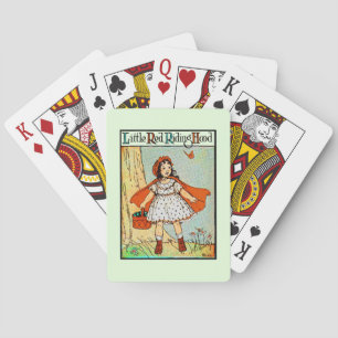 Jeu De Cartes Petit Chaperon Rouge Vintage Mignon