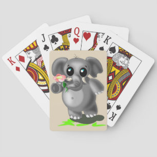 Jeu De Cartes Petit Éléphant Jouant aux Cartes