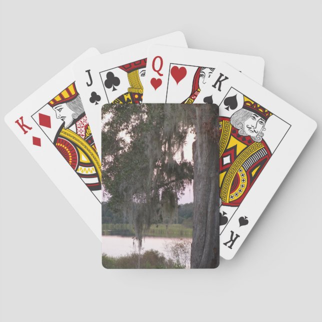 Jeu De Cartes Petit lac et arbres couverts de mousse (dos)