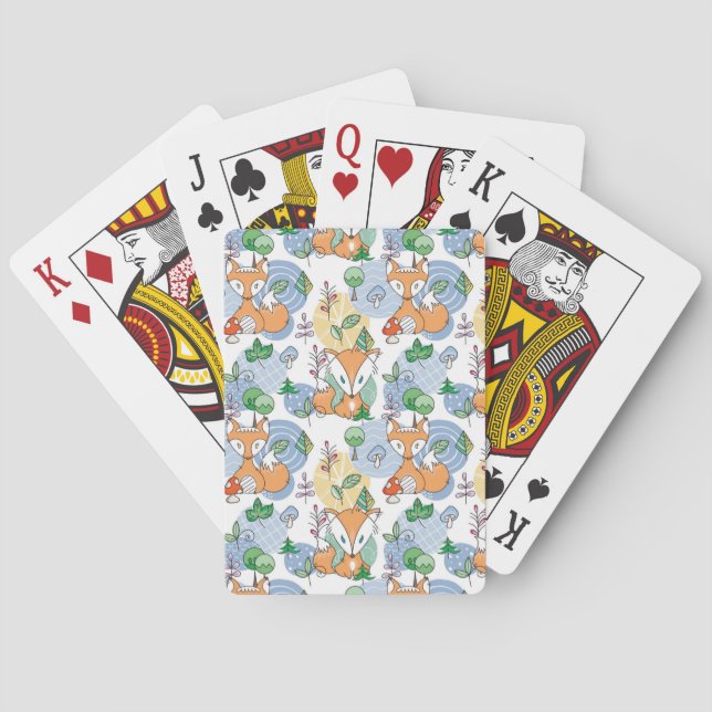 Jeu De Cartes Petit motif mignon de Fox (dos)