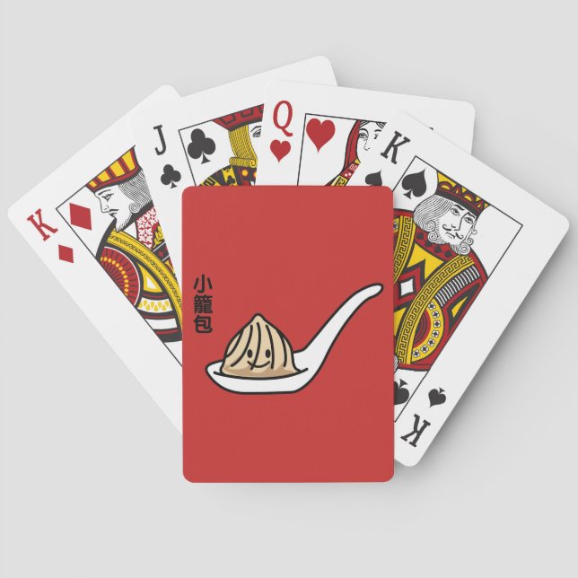 Jeu De Cartes Petit pain chinois de Dim Sum de boulette de soupe (dos)