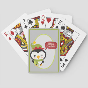 Jeu De Cartes Petit Penguin Elf de Noël