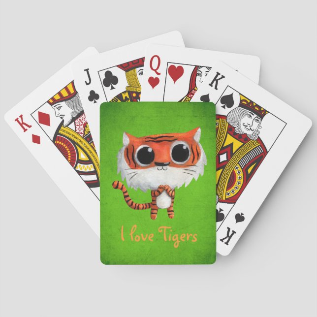 Jeu De Cartes Petit Tigre mignon (dos)