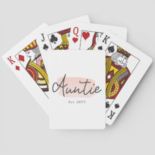 Jeu De Cartes Petite minuscule Bébé rose Brush Stroke Nouvelle t