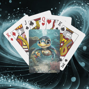 Jeu De Cartes Petite tortue de mer à explorer avec son ami.