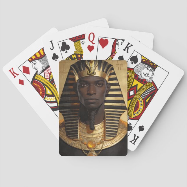 Jeu De Cartes Pharaoh Energy — Roi Ancien Africain Art Moderne (dos)