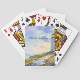 Jeu De Cartes Phare Arc-en-Ciel Aquarelle Côtière