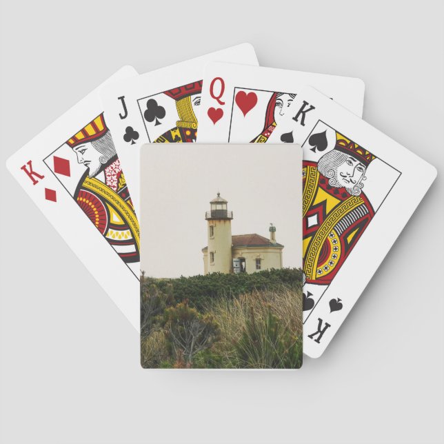 Jeu De Cartes Phare de la rivière Coquille, OR (dos)