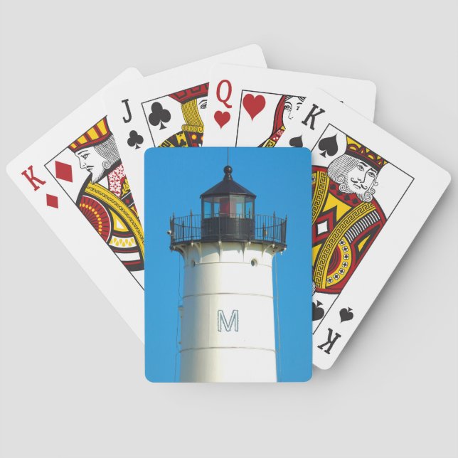 Jeu De Cartes Phare Monogram Personnalisé (dos)