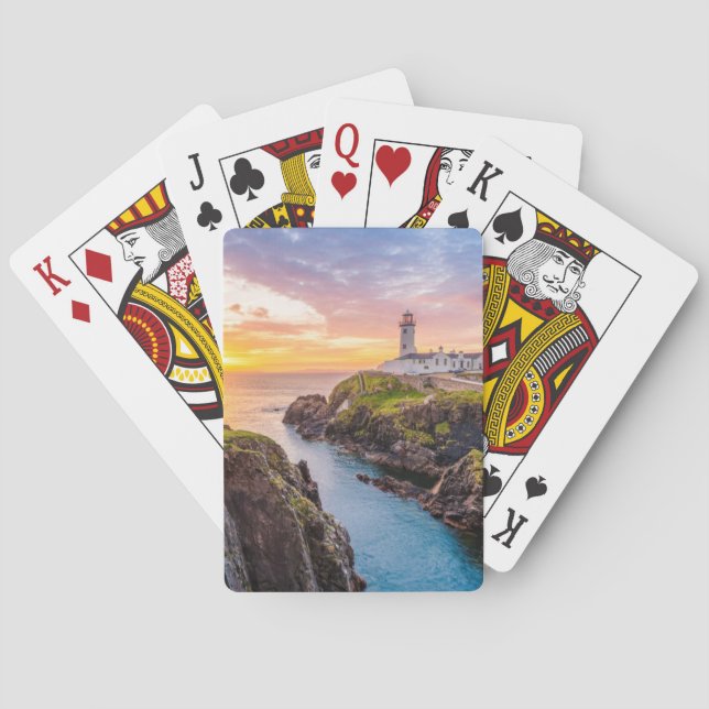 Jeu De Cartes Phare principal Cie. | le Donegal Irlande de Fanad (dos)