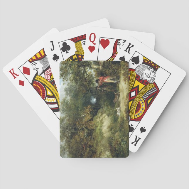 Jeu De Cartes Pheasant Shooting (oil on canvas) 3 (dos)