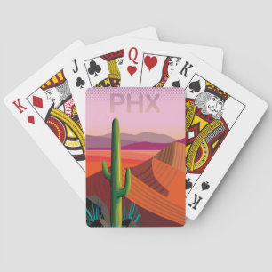 Jeu De Cartes Phoenix Arizona   Affiche de voyage
