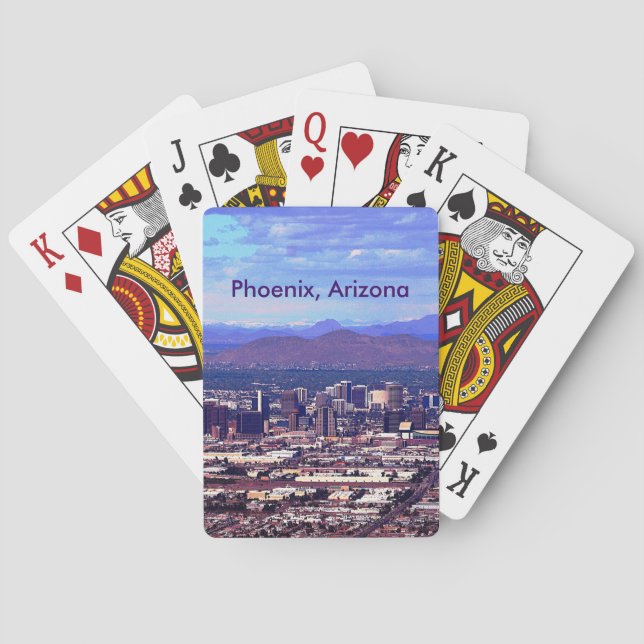 Jeu De Cartes Phoenix Arizona Skyline en journée (dos)