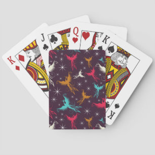 Jeu De Cartes Phoenix Birds Figure Motif