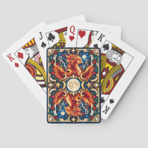 Jeu De Cartes Phoenix, Monstre en Papier Découpé