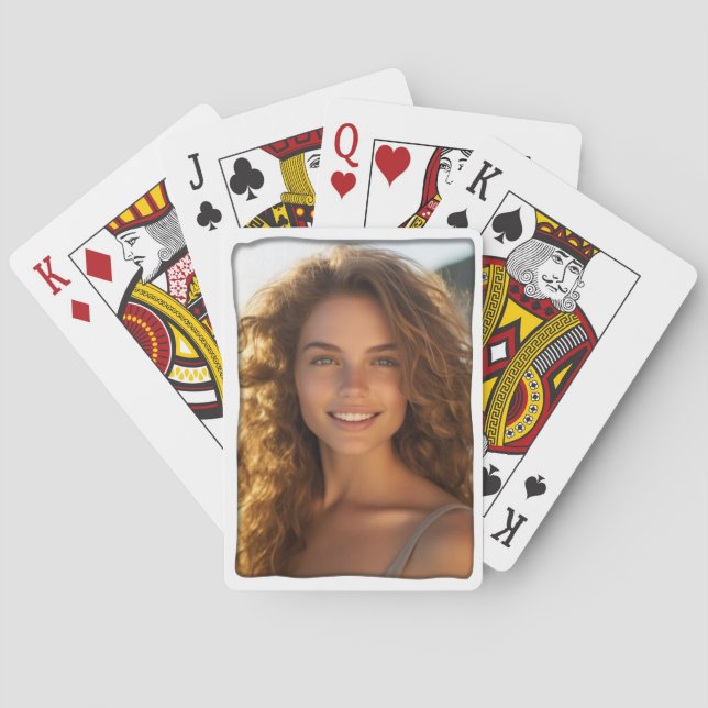 Jeu De Cartes Photo à cadre moderne (dos)