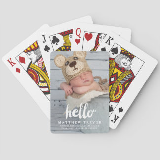 Jeu De Cartes Photo Baby Faire-part de naissance