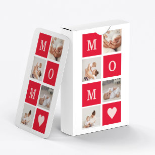 Jeu De Cartes Photo Collage Moderne & Best Mom Ever Cadeau