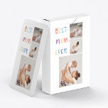 Jeu De Cartes Photo Collage moderne et coloré Meilleur cadeau de<br><div class="desc">Un collage photo moderne et le cadeau coloré "Best Mom Ever" est un cadeau réfléchi et personnalisé pour toute mère. La photo de collage est une collection de différentes images qui ont été arrangées avec art pour former une composition cohésive et visuellement attrayante. Ces photos peuvent présenter des souvenirs chéris,...</div>