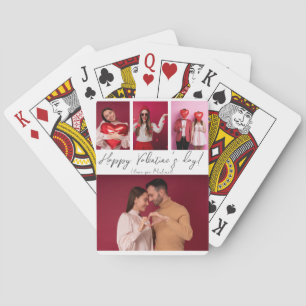 Jeu De Cartes Photo Collage Saint Valentin Couple cadeau