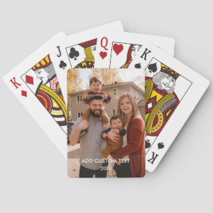 Jeu De Cartes Photo complet - Texte personnalisé vertical