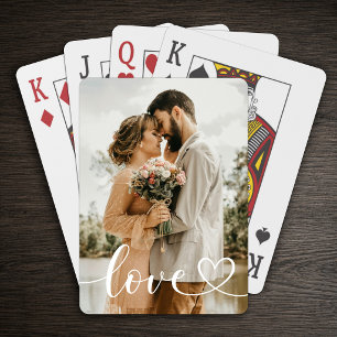 Jeu De Cartes Photo d'amour personnalisé