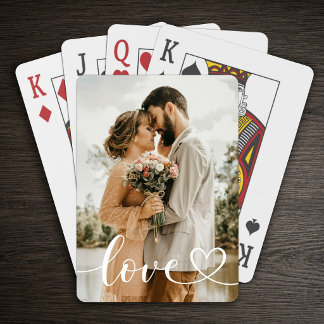 Jeu De Cartes Photo d'amour personnalisé 