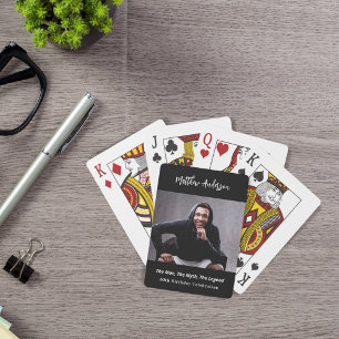 Jeu De Cartes Photo d'anniversaire homme mythe légende nom amuse