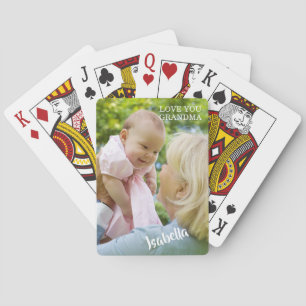 Jeu De Cartes Photo de bébé moderne Noël