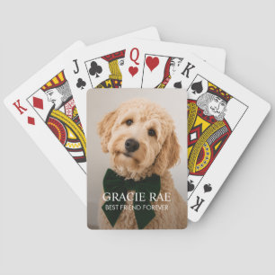 Jeu De Cartes Photo de chien personnalisé moderne