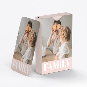 Jeu De Cartes Photo de famille Pastel Pink Love
