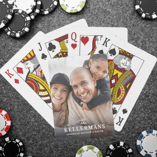 Jeu De Cartes Photo de famille personnalisé avec nom