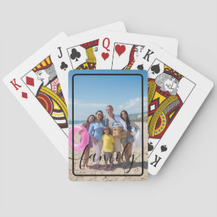 Jeu De Cartes Photo de famille personnalisée