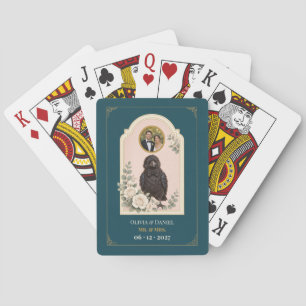 Jeu De Cartes Photo de faveur de mariage de bébé corbeau personn