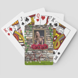 Jeu De Cartes Photo de fleurs vintage romantiques pour elle