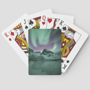 Jeu De Cartes Photo de la nature des lumières du Nord