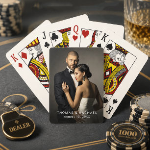 Jeu De Cartes Photo de mariage ou de fiançailles de couple